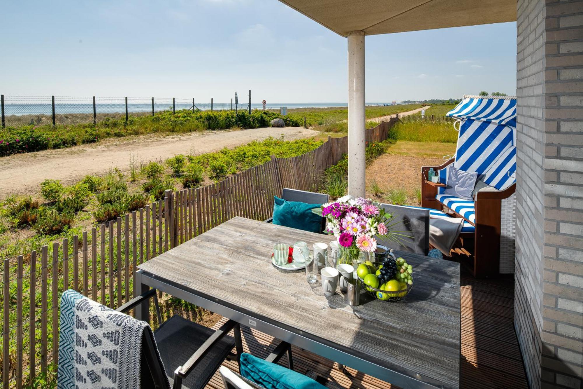 Beachterracefour- Eg, Meerblick, Terrasse, Kamin, Sauna 올페니츠 외부 사진